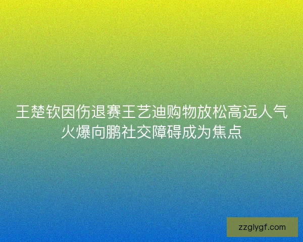 王楚钦因伤退赛王艺迪购物放松高远人气火爆向鹏社交障碍成为焦点